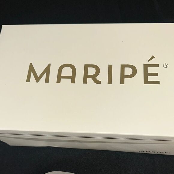 NIB Maripe Crystal Silver Heels with Ankle Strap and Block Heel Size 9 - Picture 3 of 14